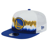 White/Royal Golden State Warriors Dip-Dye 9FIFTY A-Frame Trucker Snapback Hat sale | NBA