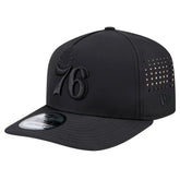 Black Philadelphia 76ers Vented 9FIFTY A-Frame Snapback Hat | NBA