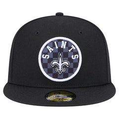 New Orleans Saints Checkered 59FIFTY Fitted Hat | NFL Discount