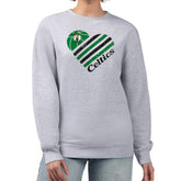 Heather Gray Boston Celtics G-III 4Her by Carl Banks Women's Heart Graphic Fleece Pullover Sweatshirt | NBA