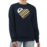 Navy Indiana Pacers G-III 4Her by Carl Banks Women's Heart Graphic Fleece Pullover Sweatshirt | NBA