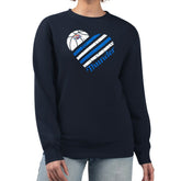 Navy Oklahoma City Thunder G-III 4Her by Carl Banks Women's Heart Graphic Fleece Pullover Sweatshirt | NBA