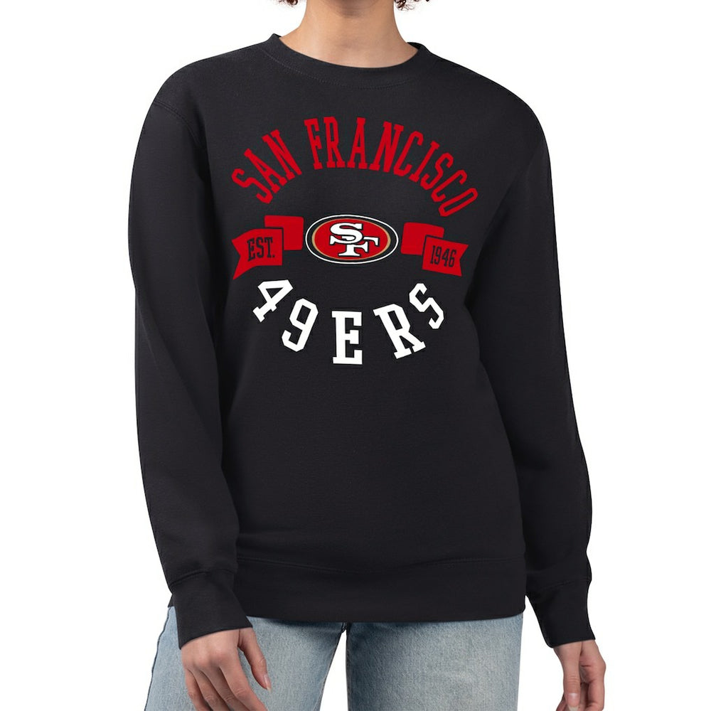 San Francisco 49ers G-III 4Her by Carl Banks Women's Large Team Graphic Fleece Pullover Sweatshirt | NFL Online