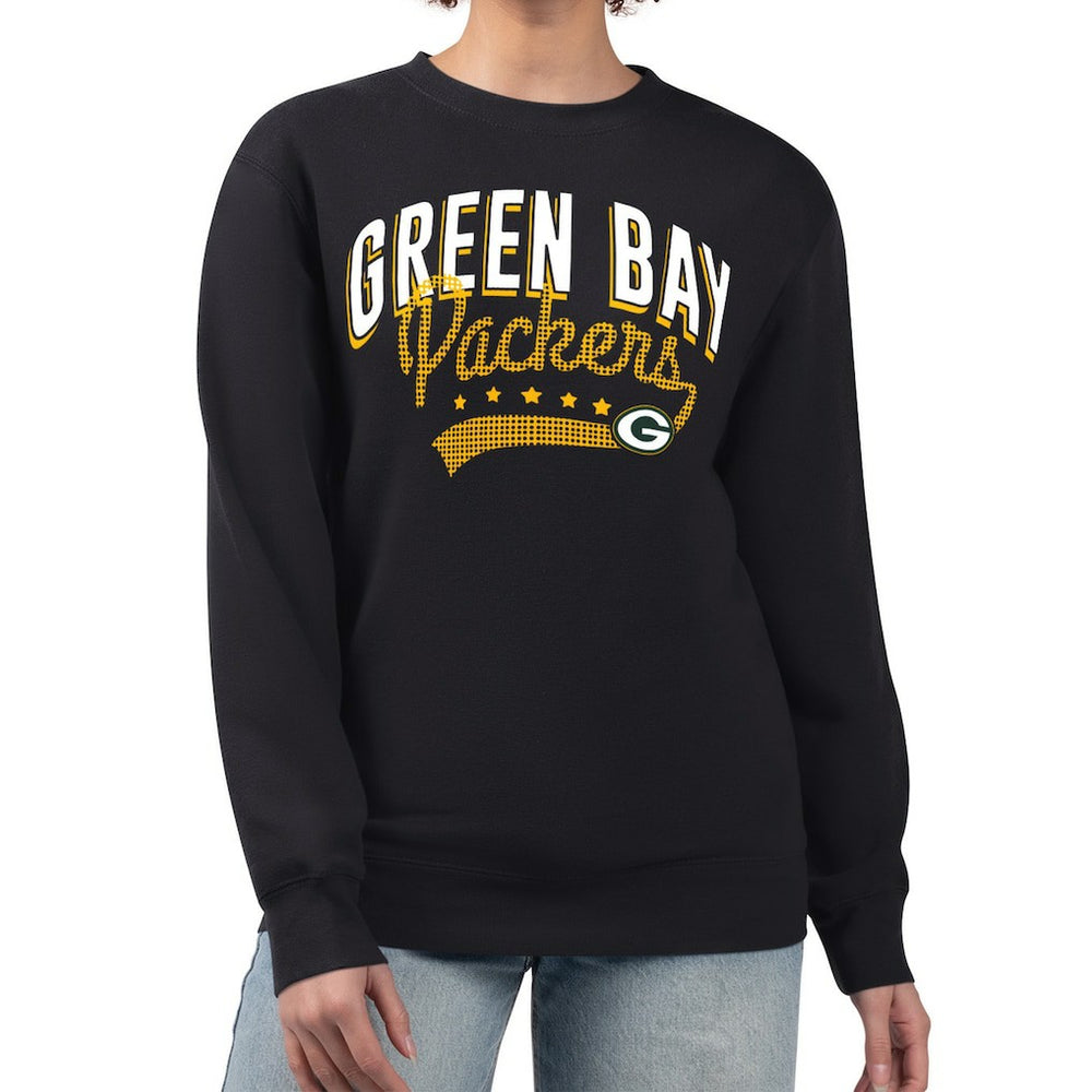 Green Bay Packers G-III 4Her by Carl Banks Women's Filigree Logo Graphic Fleece Pullover Sweatshirt | NFL Discount