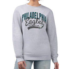 Philadelphia Eagles G-III 4Her by Carl Banks Women's Filigree Logo Graphic Fleece Pullover Sweatshirt | NFL Online