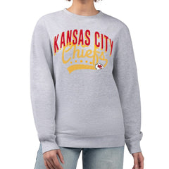 Kansas City Chiefs G-III 4Her by Carl Banks Women's Filigree Logo Graphic Fleece Pullover Sweatshirt | NFL Hot