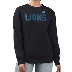 Detroit Lions G-III 4Her by Carl Banks Women's Dot Print Team Graphic Fleece Pullover Sweatshirt | NFL Sale