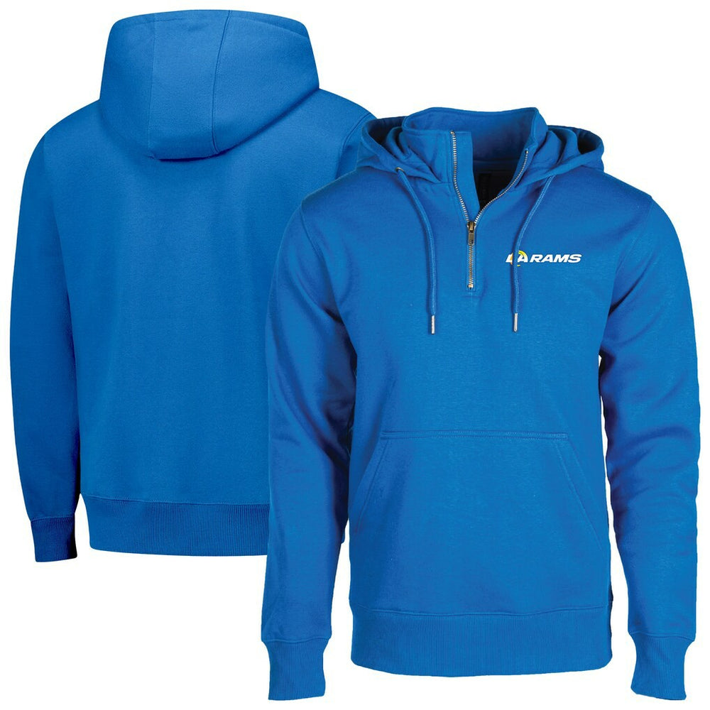 Los Angeles Rams Dunbrooke Unisex Defender Quarter-Zip Hoodie | NFL Outlet
