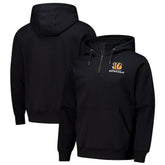 Cincinnati Bengals Dunbrooke Unisex Defender Quarter-Zip Hoodie | NFL Outlet