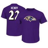 Baltimore Ravens Derrick Henry Big & Tall Player Name & Number T-Shirt | NFL Outlet