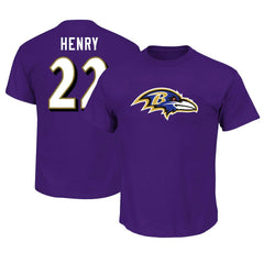Baltimore Ravens Derrick Henry Big & Tall Player Name & Number T-Shirt | NFL Outlet