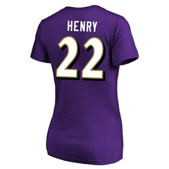 Baltimore Ravens Derrick Henry Women's Plus Size Fair Catch Name & Number Scoop Neck T-Shirt | NFL Outlet