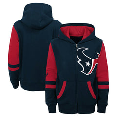Houston Texans Youth Stadium Color-Block Full-Zip Hoodie | NFL US