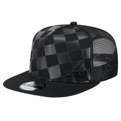 Atlanta Braves New Era Score Check A-Frame Trucker 9FIFTY Snapback Hat - MLB Hats