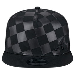 Atlanta Braves New Era Score Check A-Frame Trucker 9FIFTY Snapback Hat - MLB Hats
