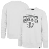 White Brooklyn Nets '47 Spotlight Headline Pullover Sweatshirt | NBA