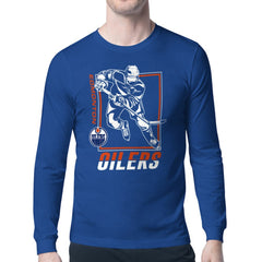 Edmonton Oilers Starter Player Grid Long Sleeve T-Shirt - NHL T-shirts