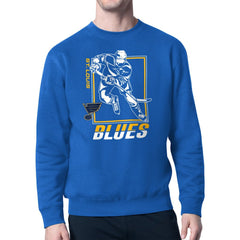 St. Louis Blues Starter Player Grid Fleece Pullover Sweatshirt - NHL Sweatshirts
