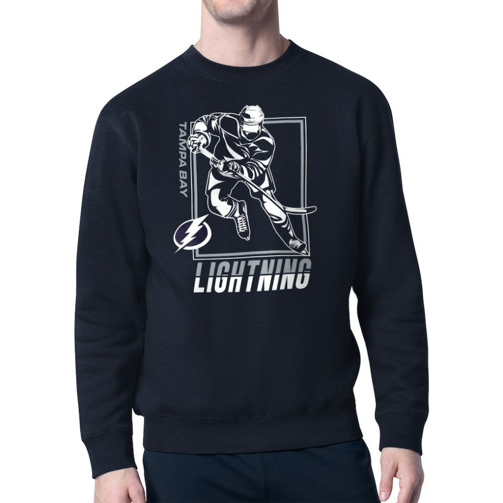 Tampa Bay Lightning Starter Player Grid Fleece Pullover Sweatshirt - NHL Sweatshirts
