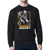 Boston Bruins Starter Player Grid Fleece Pullover Sweatshirt - NHL Sweatshirts