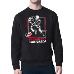 Carolina Hurricanes Starter Player Grid Fleece Pullover Sweatshirt - NHL Sweatshirts