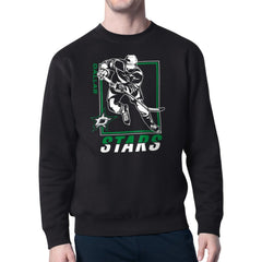 Dallas Stars Starter Player Grid Fleece Pullover Sweatshirt - NHL Sweatshirts