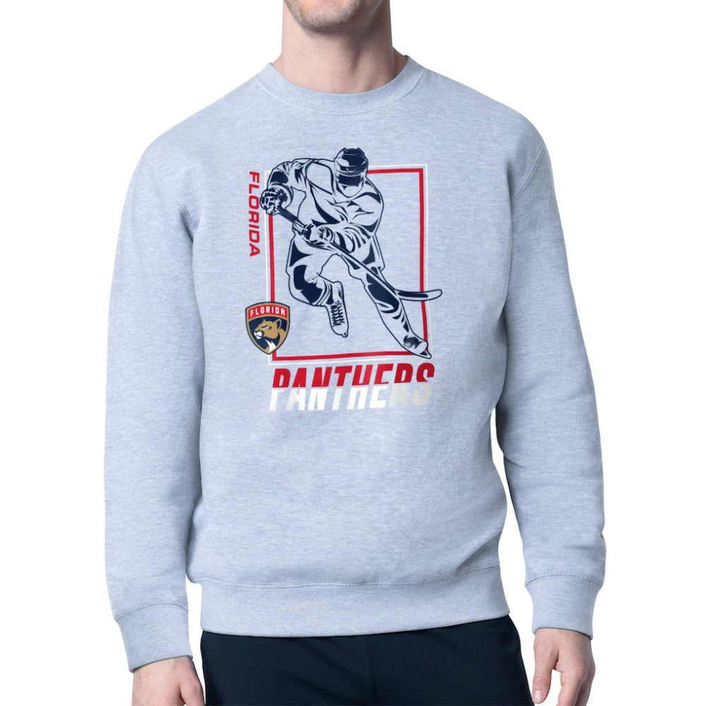 Florida Panthers Starter Player Grid Fleece Pullover Sweatshirt - NHL Sweatshirts