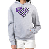 Heather Gray Sacramento Kings G-III 4Her by Carl Banks Women's Heart Pullover Hoodie - Heather Gray discount | NBA
