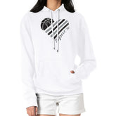 White San Antonio Spurs G-III 4Her by Carl Banks Women's Heart Pullover Hoodie - White on sale | NBA