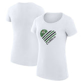 White Boston Celtics G-III 4Her by Carl Banks Women's Super-Slim Fit Lightweight Heart T-Shirt | NBA