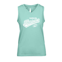 Carolina Hurricanes Levelwear Women's Paisley Sweep V-Neck Tank Top - NHL Tank Top