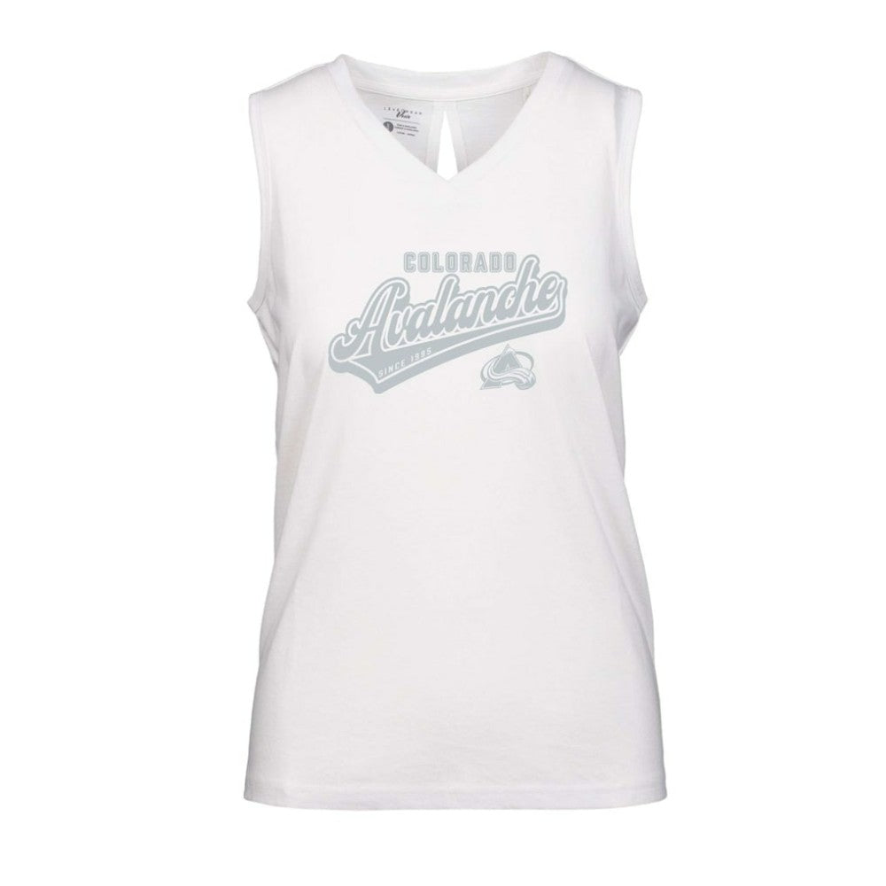 Colorado Avalanche Levelwear Women's Paisley Sweep V-Neck Tank Top - NHL Tank Top