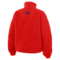 Washington Capitals WEAR by Erin Andrews Women's Polar Fleece Half-Zip Jacket - NHL Jackets