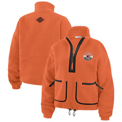 Philadelphia Flyers WEAR by Erin Andrews Women's Polar Fleece Half-Zip Jacket - NHL Jackets