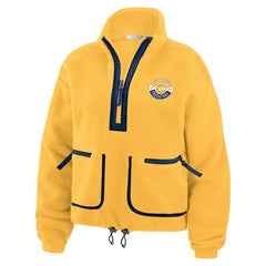 Nashville Predators WEAR by Erin Andrews Women's Polar Fleece Half-Zip Jacket - NHL Jackets