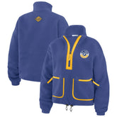 St. Louis Blues WEAR by Erin Andrews Women's Polar Fleece Half-Zip Jacket - NHL Jackets