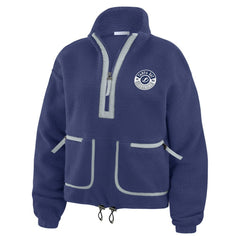 Tampa Bay Lightning WEAR by Erin Andrews Women's Polar Fleece Half-Zip Jacket - NHL Jackets