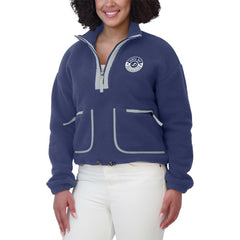 Tampa Bay Lightning WEAR by Erin Andrews Women's Polar Fleece Half-Zip Jacket - NHL Jackets