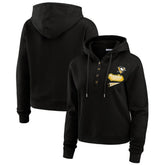 Pittsburgh Penguins WEAR by Erin Andrews Women's Waffle-Knit Pullover Hoodie - NHL Hoodies
