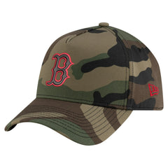Boston Red Sox New Era Woodland Team Pop 9FORTY A-Frame Adjustable Hat - MLB Hats