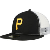 Pittsburgh Pirates New Era Team Color 59FIFTY Trucker Fitted Hat - MLB Hats