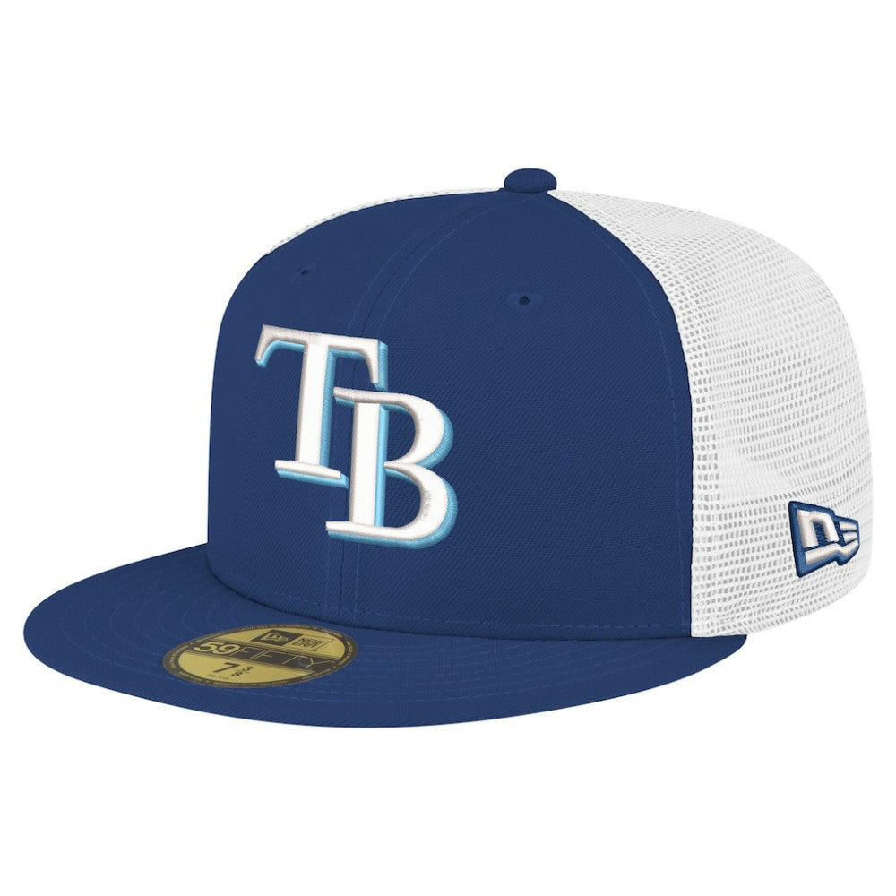 Tampa Bay Rays New Era Team Color 59FIFTY Trucker Fitted Hat - MLB Hats