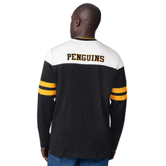 Pittsburgh Penguins Starter Blitz Durene Long Sleeve T-Shirt - NHL T-shirts