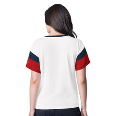 Washington Capitals G-III 4Her by Carl Banks Women's Rink Oversized Rhinestone V-Neck T-Shirt - NHL T-shirts