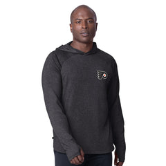 Philadelphia Flyers MSX by Michael Strahan Fast Track Raglan Long Sleeve Hoodie T-Shirt - NHL T-shirts