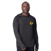 Chicago Blackhawks MSX by Michael Strahan Fast Track Raglan Long Sleeve Hoodie T-Shirt - NHL T-shirts