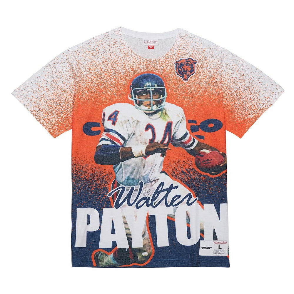 Chicago Bears Walter Payton Burst Retired Player T-Shirt | NFL Near me