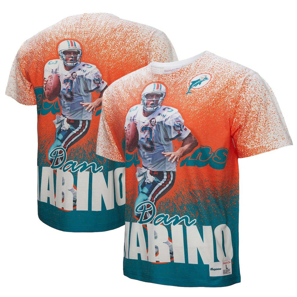 Miami Dolphins Dan Marino Burst Retired Player T-Shirt | NFL Outlet