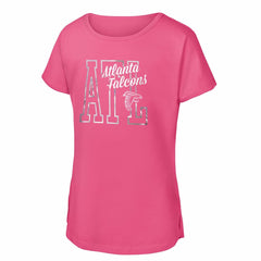 Atlanta Falcons Girls Youth Signal Caller Dolman T-Shirt | NFL Online