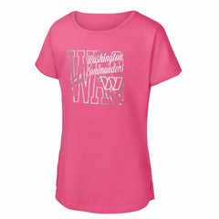 Washington Commanders Girls Youth Signal Caller Dolman T-Shirt | NFL Sale